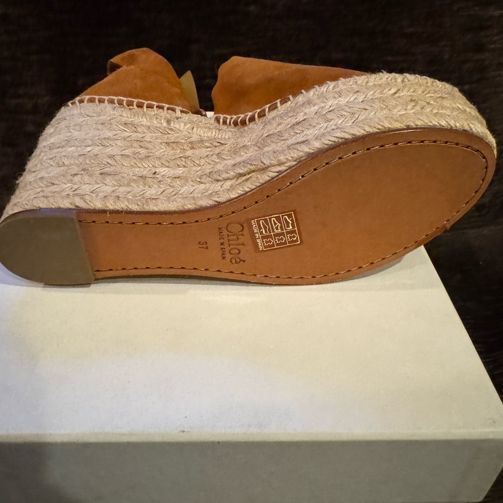 Suede wedge sandals